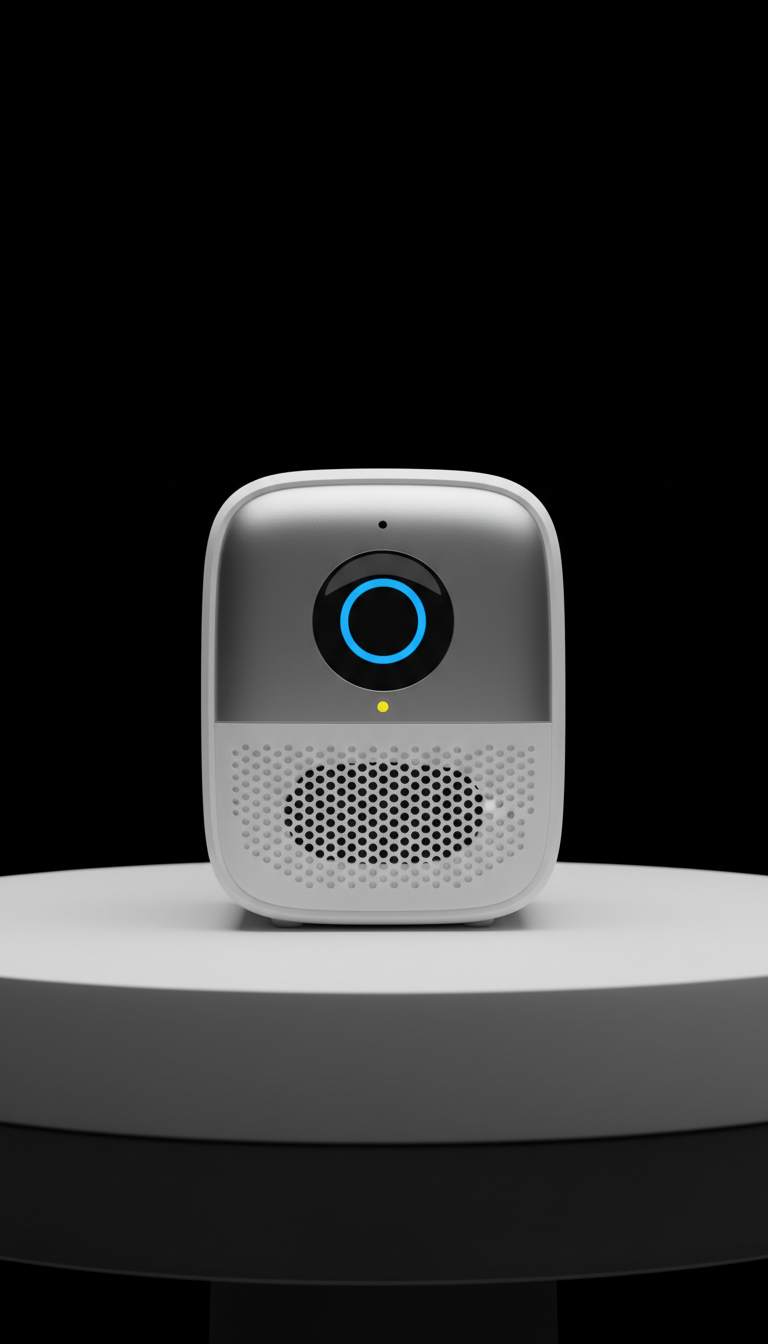Smart safety device brushed aluminum front