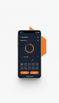 Mobile control app with live updates
